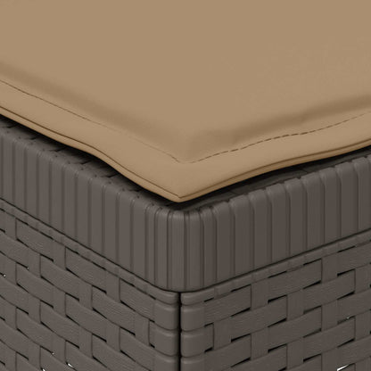 Divano da Giardino a 1 Posto con Cuscino Aspetto Rattan PP | homemem39