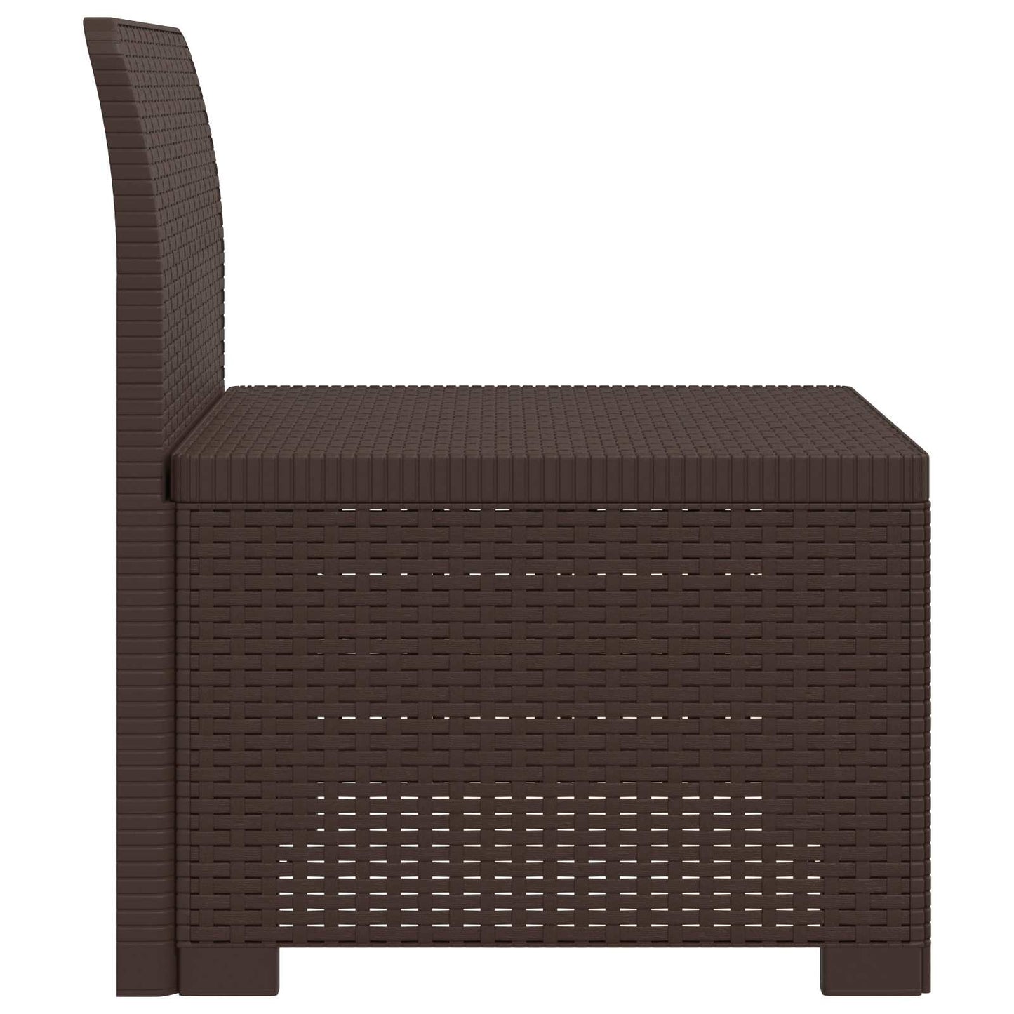 Divano da Giardino a 1 Posto Aspetto Rattan PP Marrone | homemem39