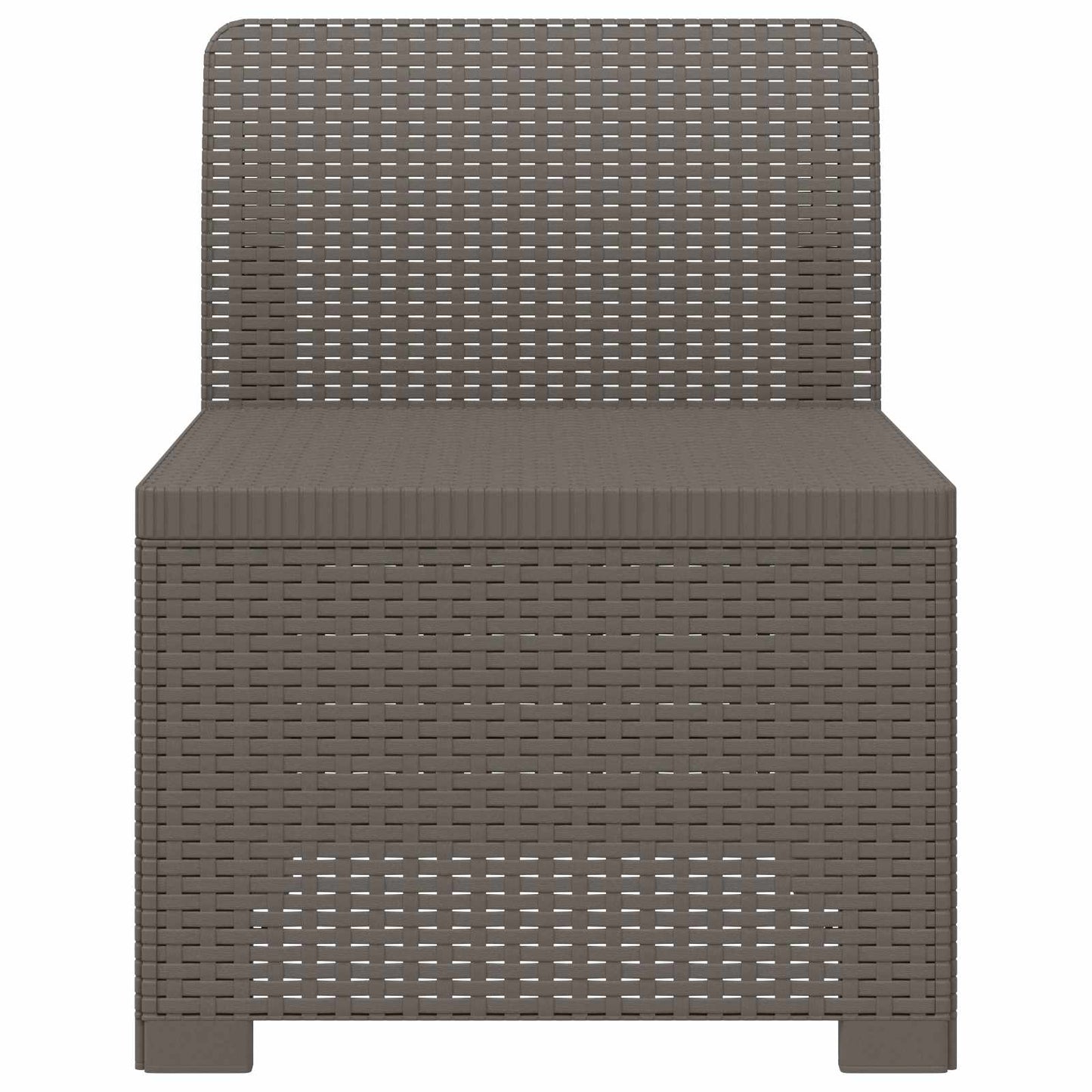 Divano da Giardino a 1 Posto Aspetto Rattan PP Grigio Chiaro | homemem39