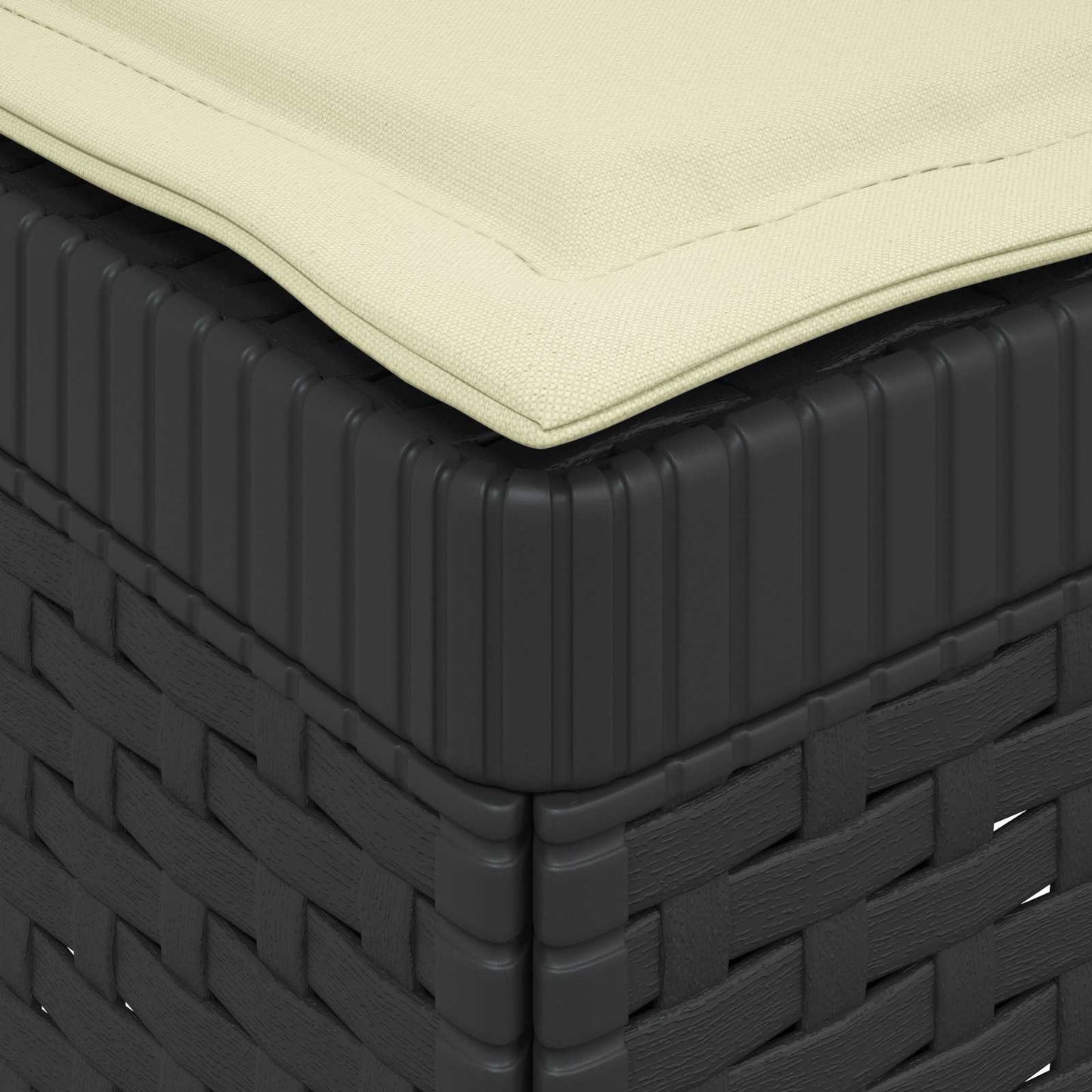 Divano da Giardino a 1 Posto con Cuscino Aspetto Rattan PP | homemem39
