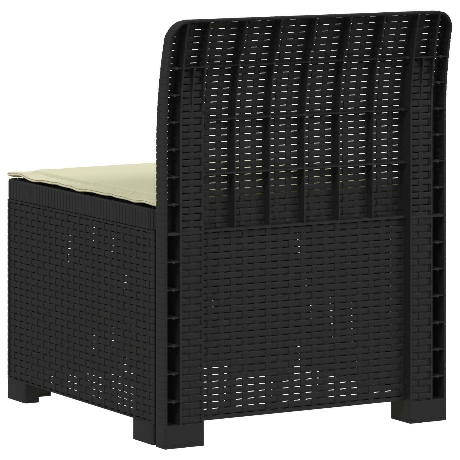 Divano da Giardino a 1 Posto con Cuscino Aspetto Rattan PP | homemem39