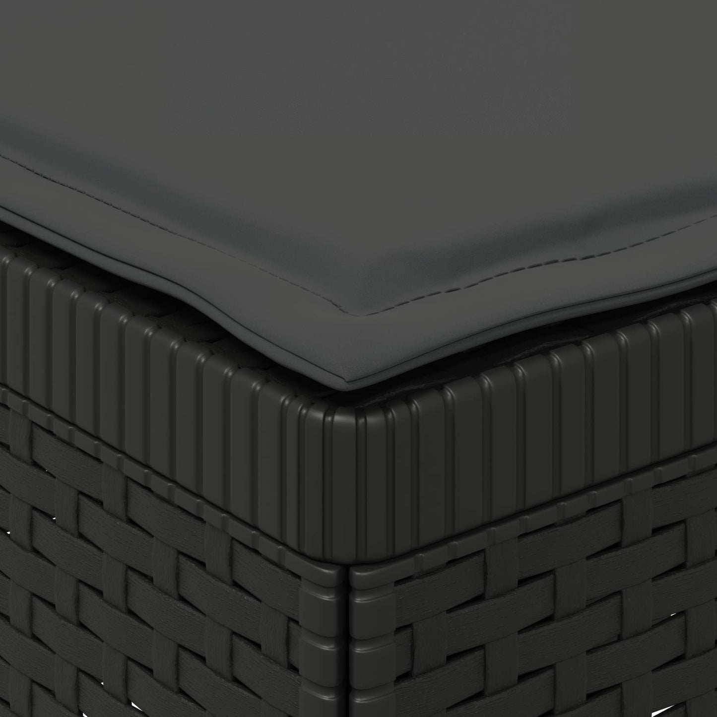 Divano da Giardino a 1 Posto con Cuscino Aspetto Rattan PP | homemem39