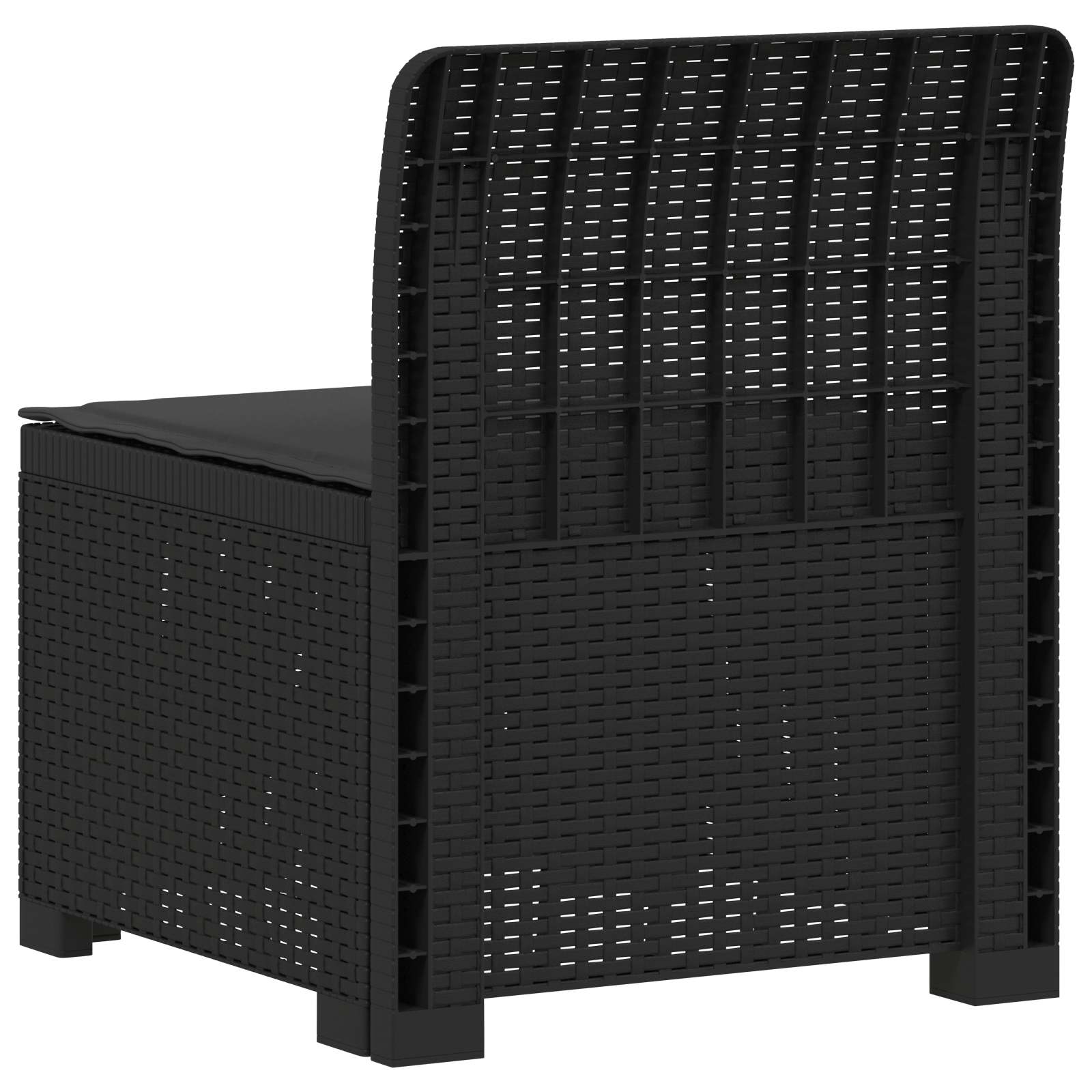 Divano da Giardino a 1 Posto con Cuscino Aspetto Rattan PP | homemem39