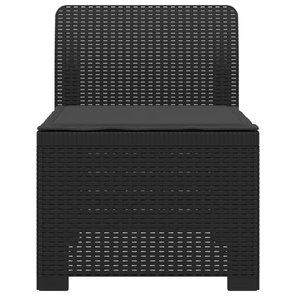 Divano da Giardino a 1 Posto con Cuscino Aspetto Rattan PP | homemem39