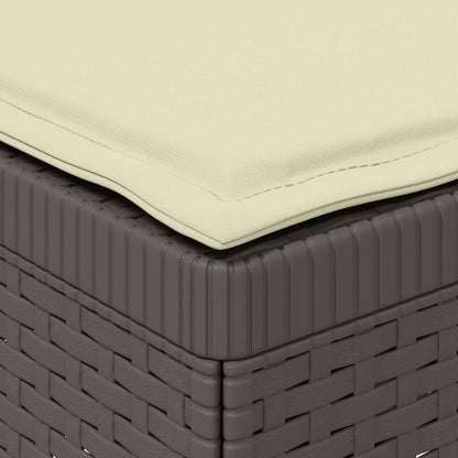 Divano da Giardino a 1 Posto con Cuscini Aspetto Rattan PP | homemem39