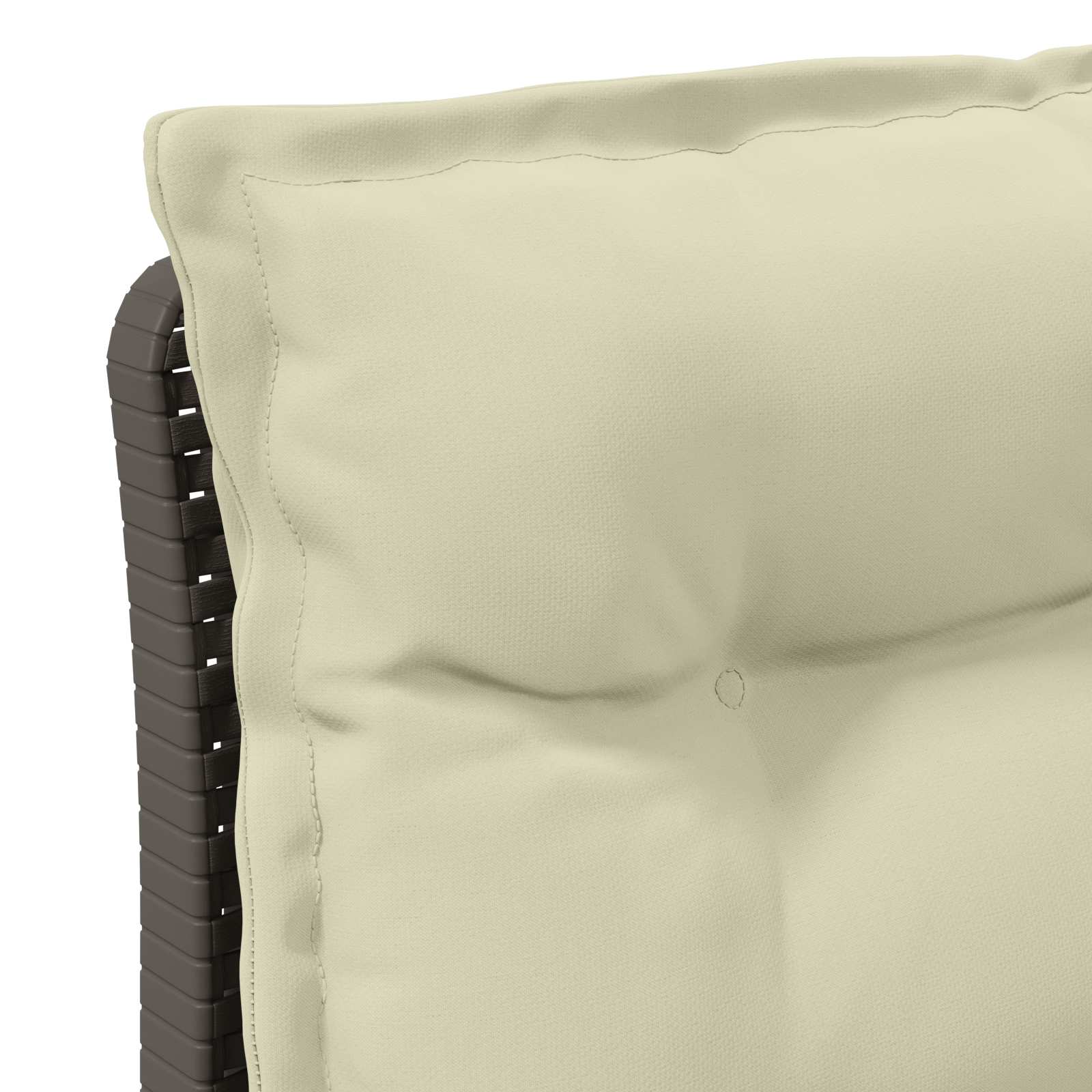 Divano da Giardino a 1 Posto con Cuscini Aspetto Rattan PP | homemem39