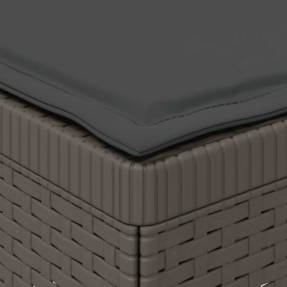 Divano da Giardino a 1 Posto con Cuscini Aspetto Rattan PP | homemem39