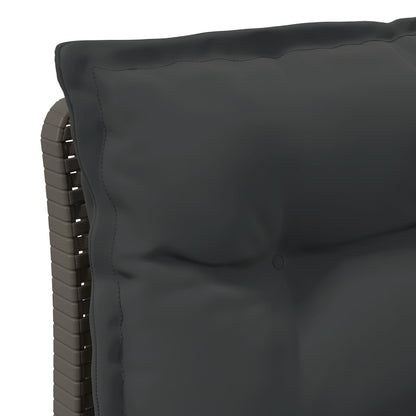 Divano da Giardino a 1 Posto con Cuscini Aspetto Rattan PP | homemem39