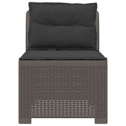 Divano da Giardino a 1 Posto con Cuscini Aspetto Rattan PP | homemem39