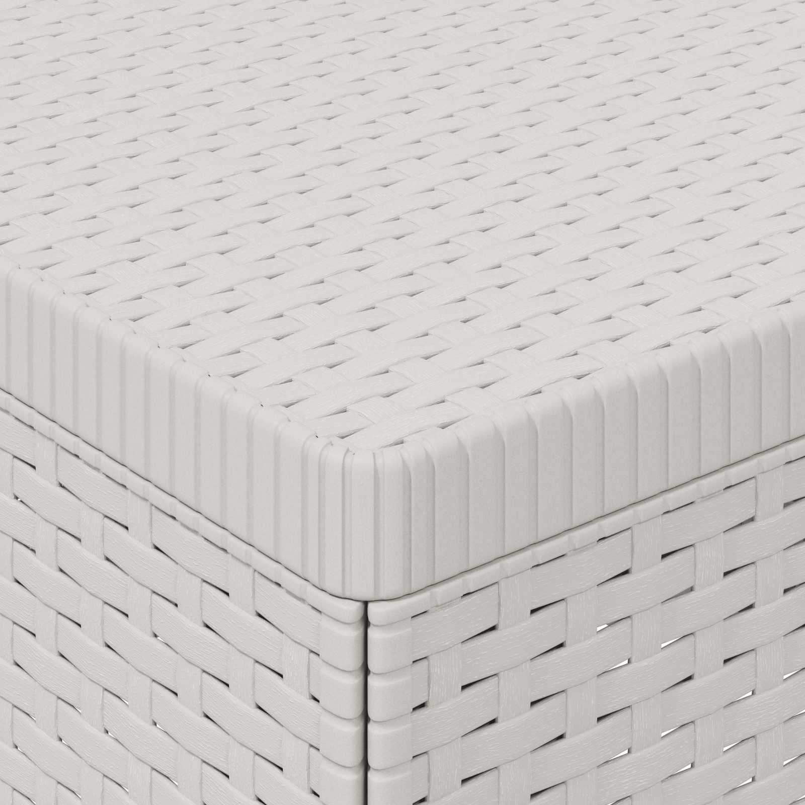Divano da Giardino a 1 Posto Aspetto Rattan PP Bianco | homemem39