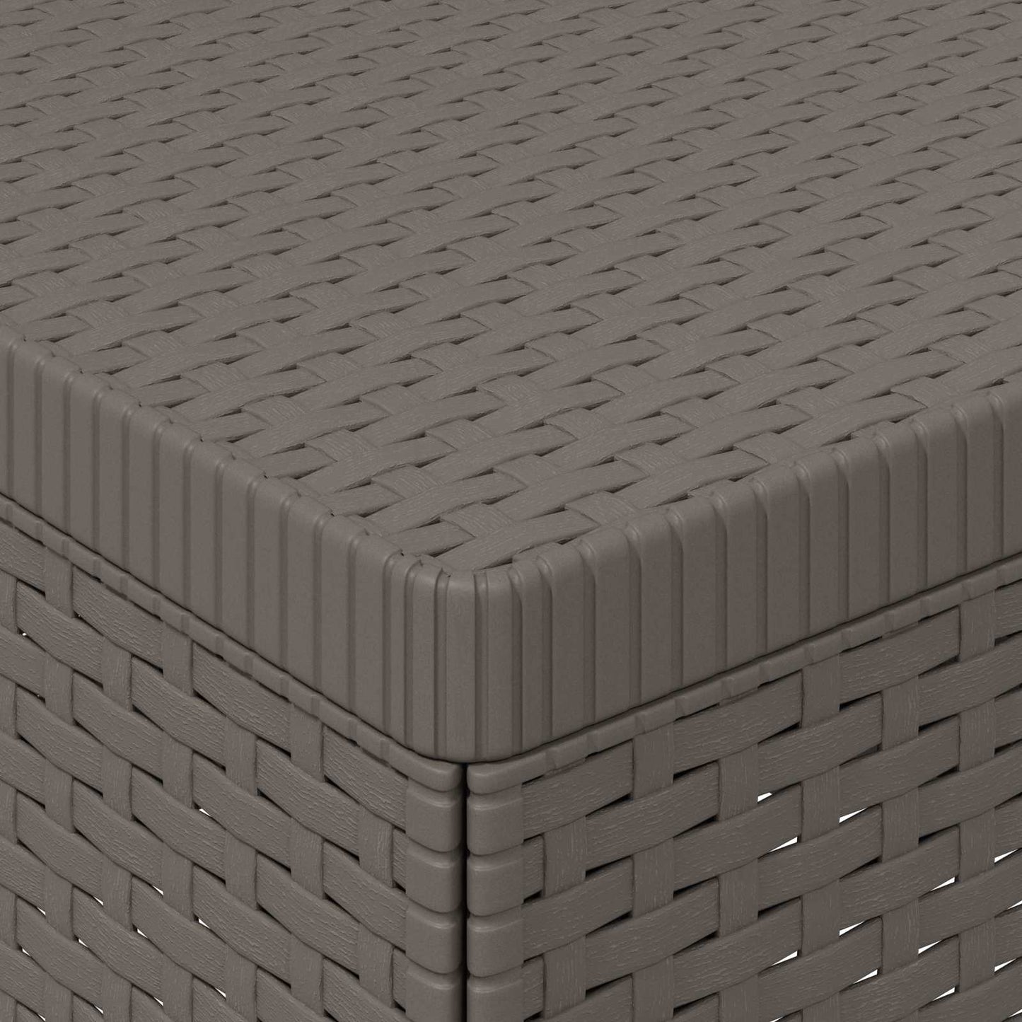 Divano da Giardino a 1 Posto Aspetto Rattan PP Grigio Chiaro | homemem39