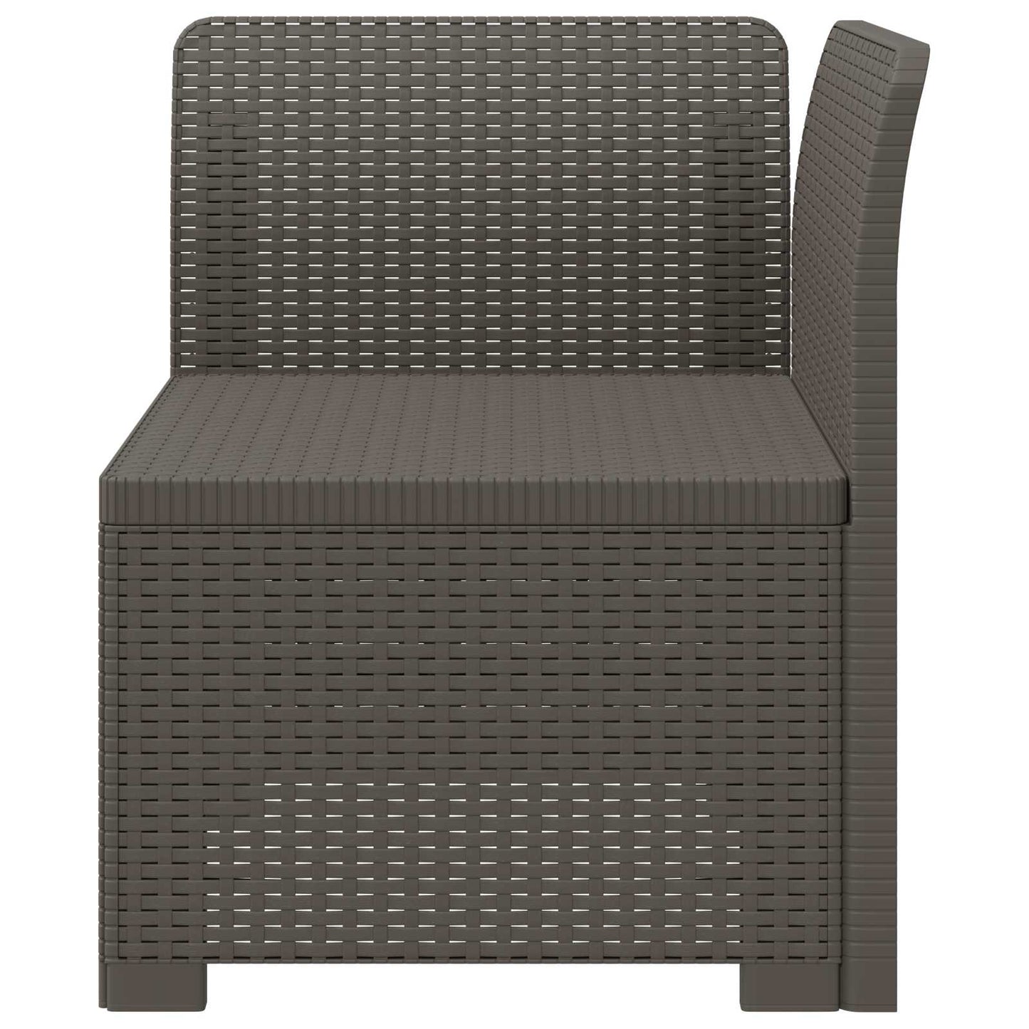 Divano da Giardino a 1 Posto Aspetto Rattan PP Grigio Chiaro | homemem39