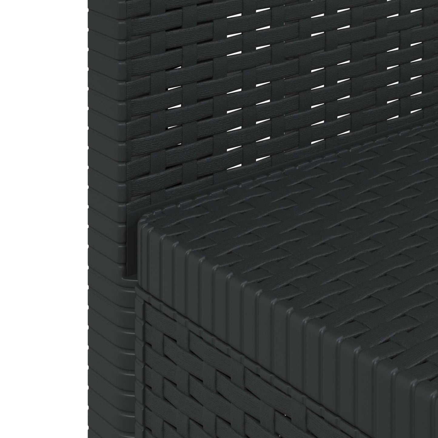 Divano da Giardino a 1 Posto con Cuscino Aspetto Rattan PP | homemem39
