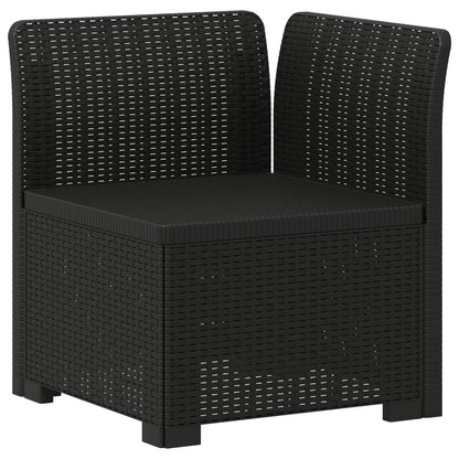 Divano da Giardino a 1 Posto con Cuscino Aspetto Rattan PP | homemem39