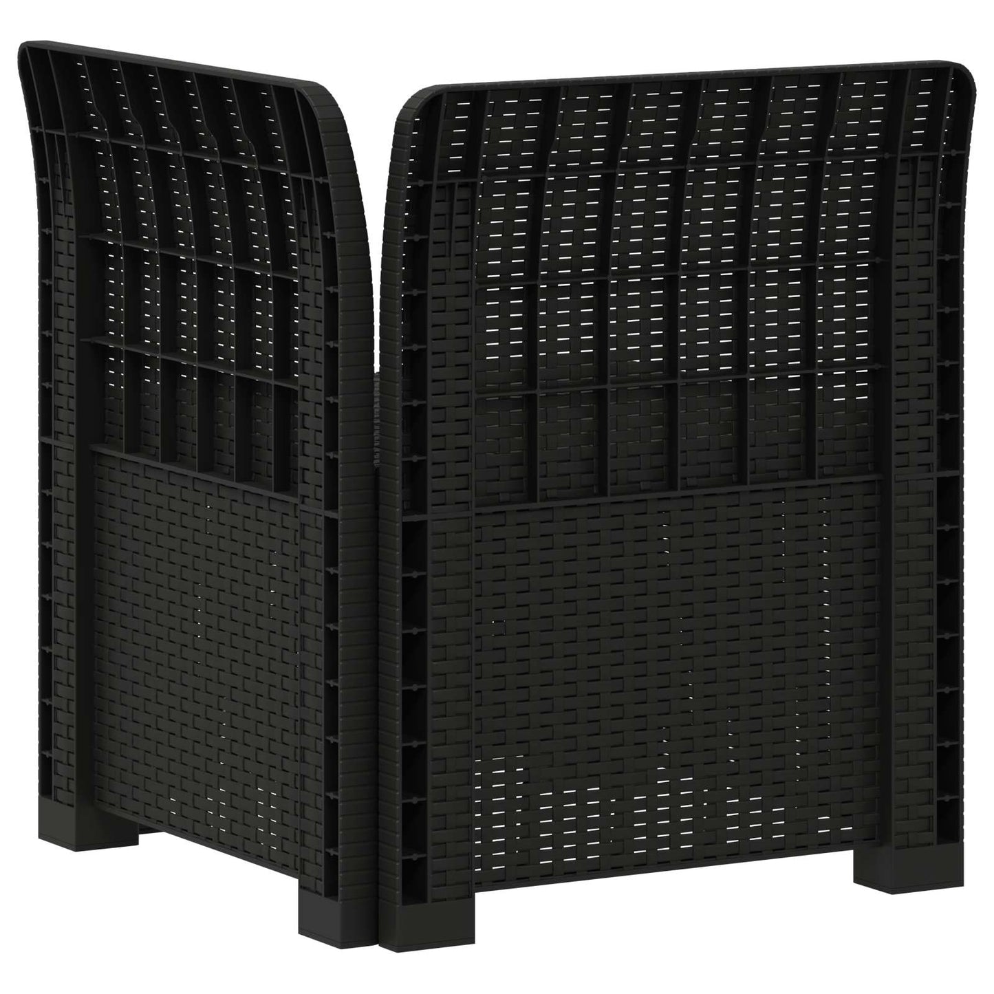 Divano da Giardino a 1 Posto con Cuscino Aspetto Rattan PP | homemem39