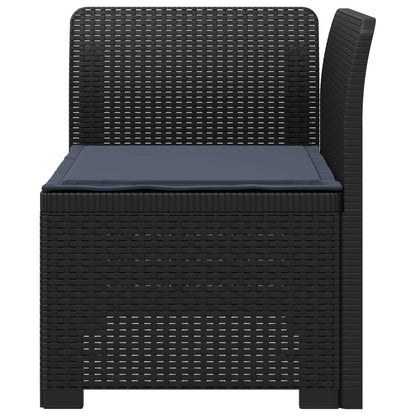 Divano da Giardino a 1 Posto con Cuscino Aspetto Rattan PP | homemem39