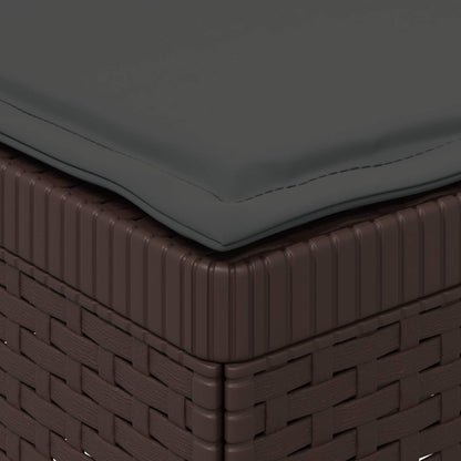 Divano da Giardino a 1 Posto con Cuscino Aspetto Rattan PP | homemem39