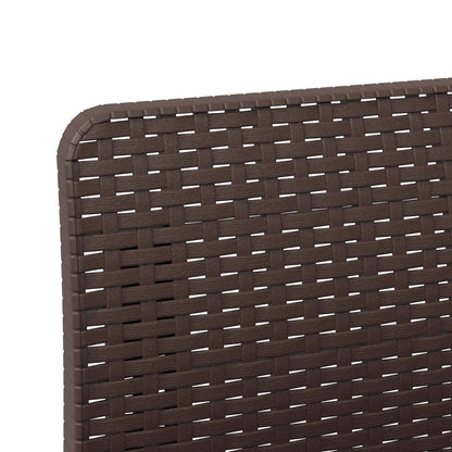 Divano da Giardino a 1 Posto con Cuscino Aspetto Rattan PP | homemem39