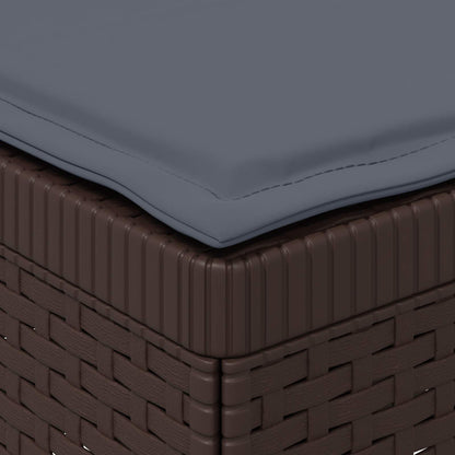 Divano da Giardino a 1 Posto con Cuscino Aspetto Rattan PP | homemem39