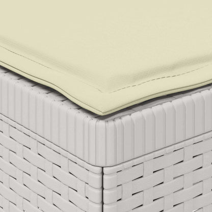 Divano da Giardino a 1 Posto con Cuscino Aspetto Rattan PP | homemem39