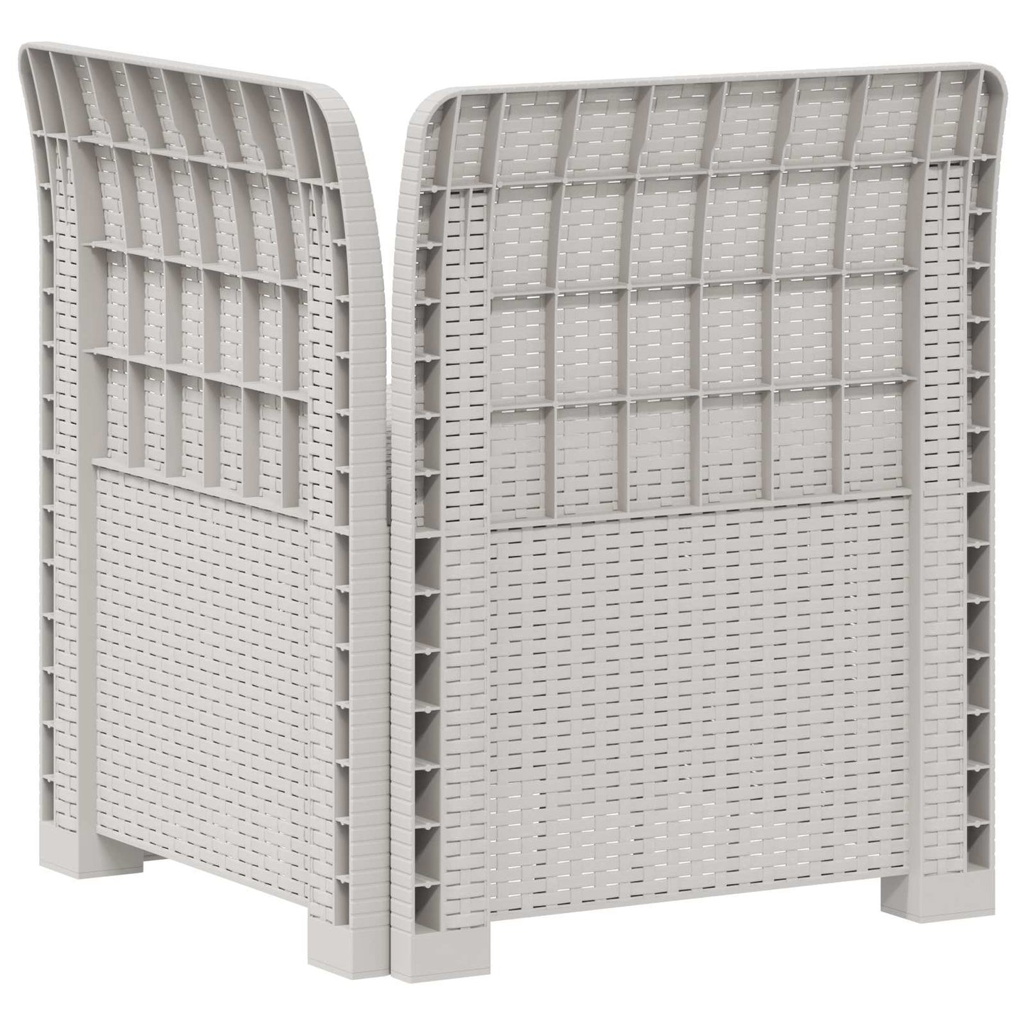 Divano da Giardino a 1 Posto con Cuscino Aspetto Rattan PP | homemem39
