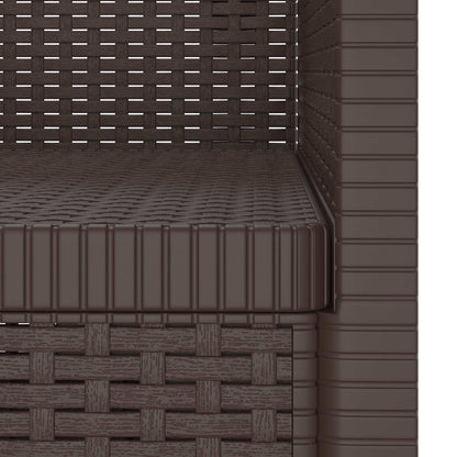 Poltrona a 1 Posto Aspetto Rattan PP Marrone | homemem39
