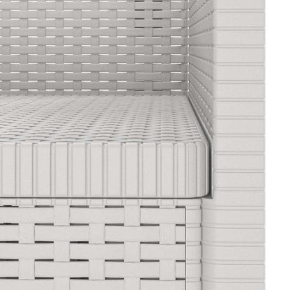 Poltrona a 1 Posto Aspetto Rattan PP Bianco | homemem39