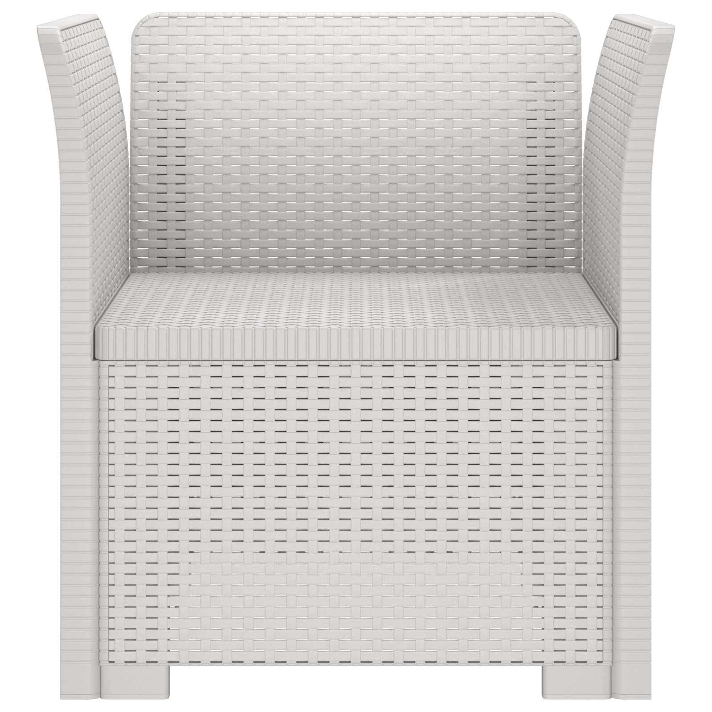 Poltrona a 1 Posto Aspetto Rattan PP Bianco | homemem39