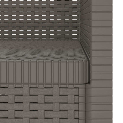Poltrona a 1 Posto Aspetto Rattan PP Grigio Chiaro | homemem39