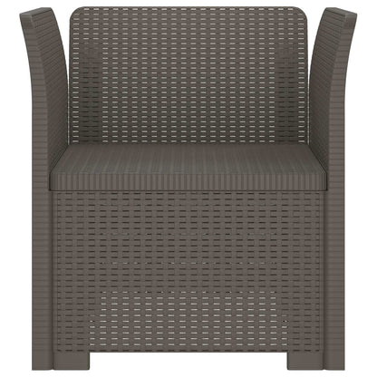 Poltrona a 1 Posto Aspetto Rattan PP Grigio Chiaro | homemem39