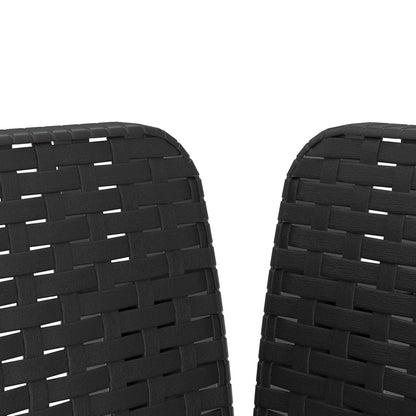 Poltrona a 1 Posto con Cuscino Aspetto Rattan PP Antracite | homemem39