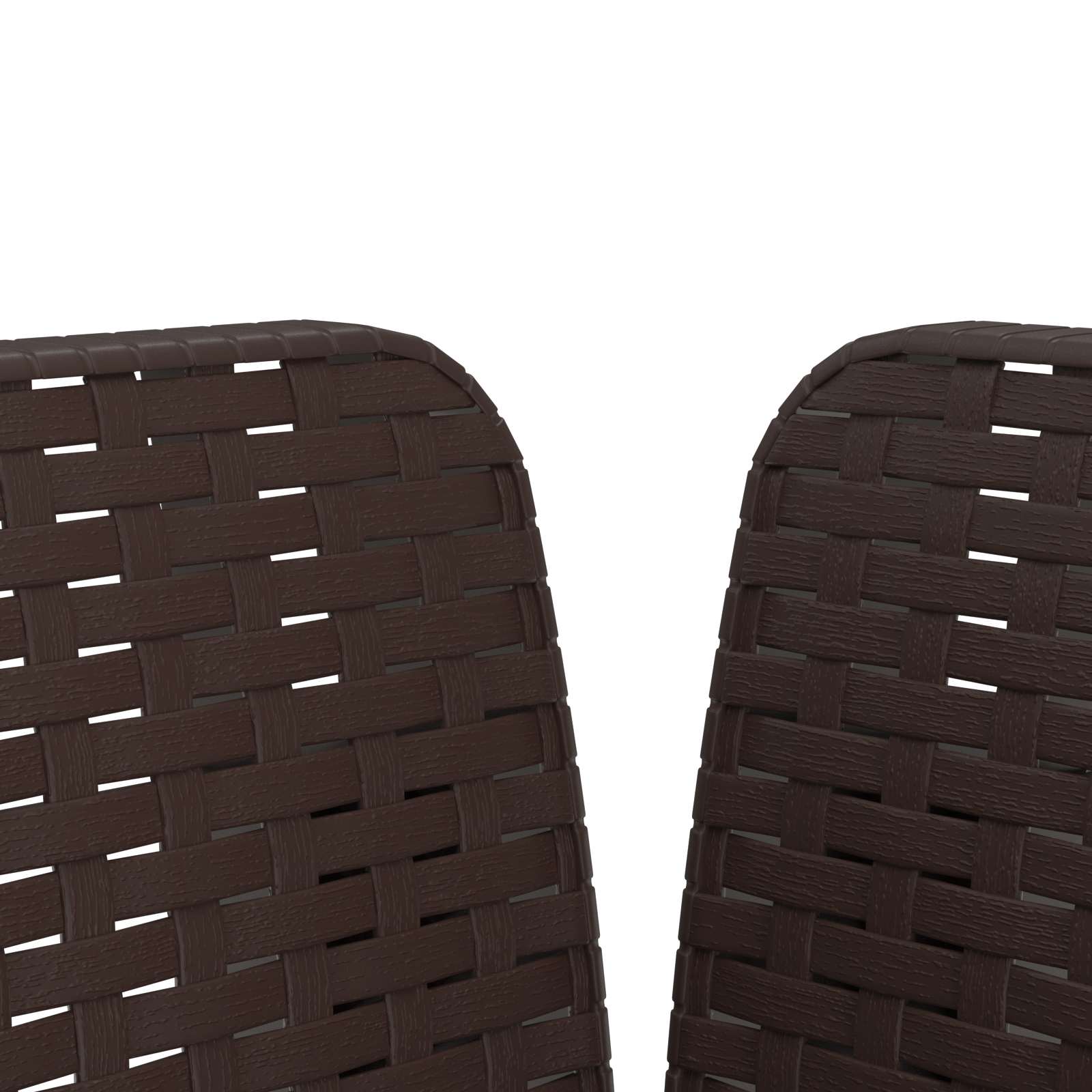 Poltrona a 1 Posto con Cuscino Aspetto Rattan PP Marrone | homemem39