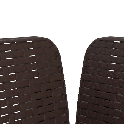 Poltrona a 1 Posto con Cuscino Aspetto Rattan PP Marrone | homemem39