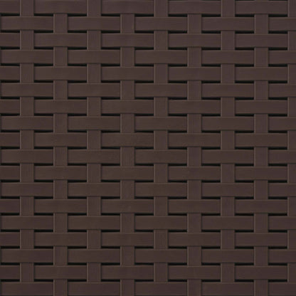 Poltrona a 1 Posto con Cuscino Aspetto Rattan PP Marrone | homemem39