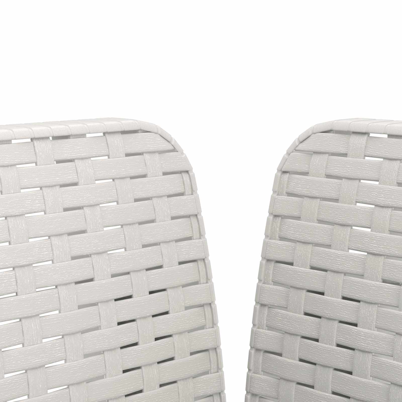 Poltrona a 1 Posto con Cuscino Aspetto Rattan PP Bianco | homemem39