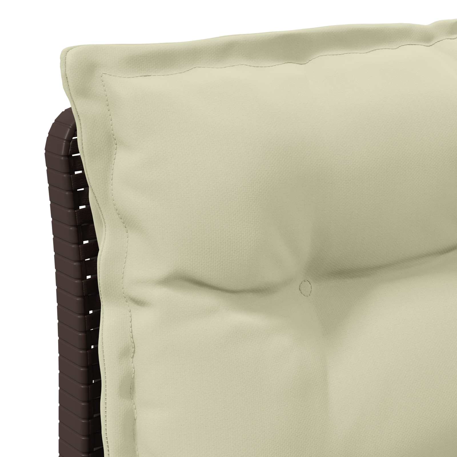 Divano da giardino 3 posti con cuscini in look rattan PP | homemem39