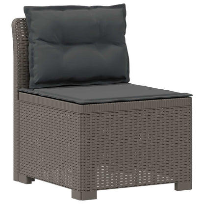 Divano da Giardino a 2 Posti con Cuscini Aspetto Rattan PP | homemem39