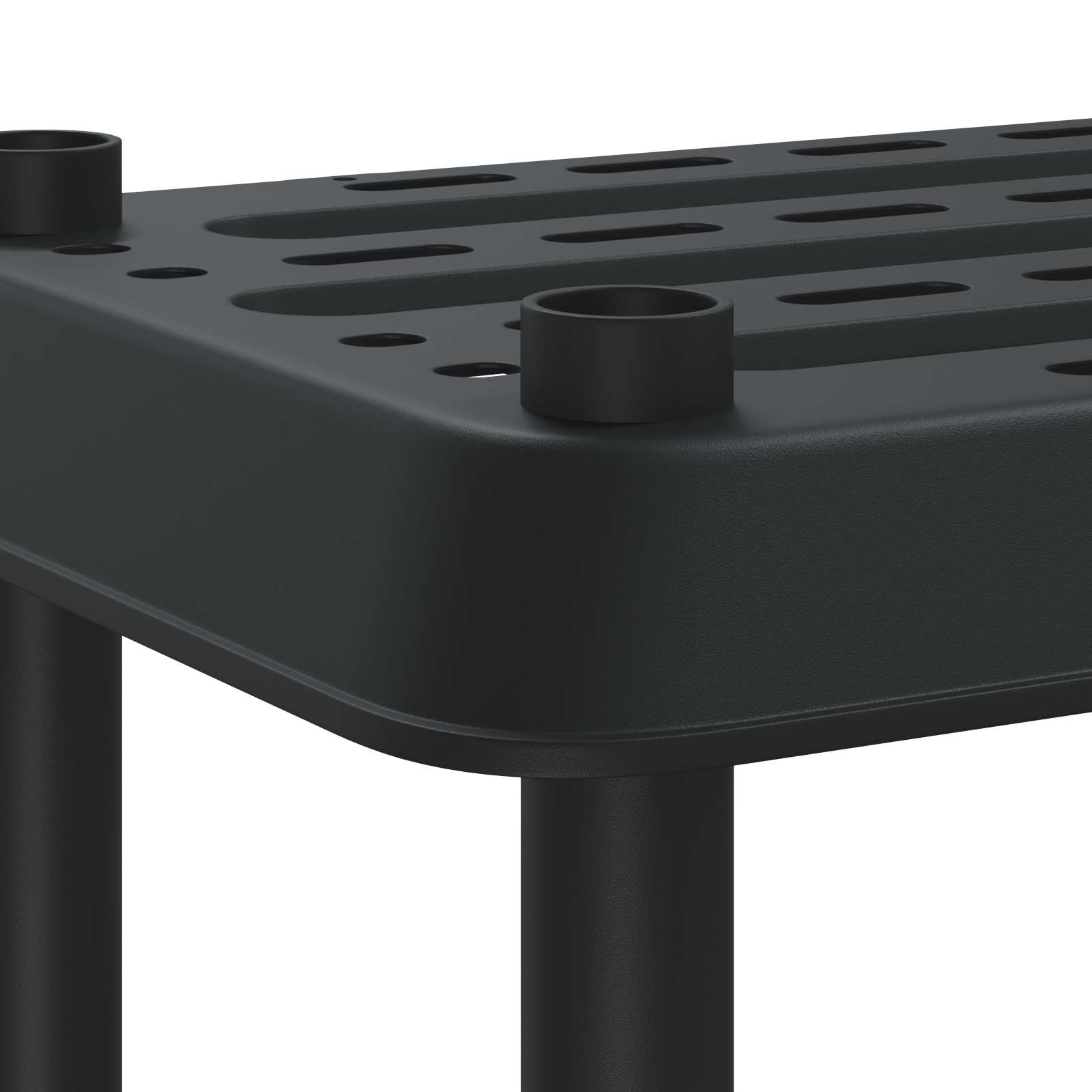 Unità di scaffalatura 2 livelli 100 x 40 x 55,5 cm PP Antracite | homemem39