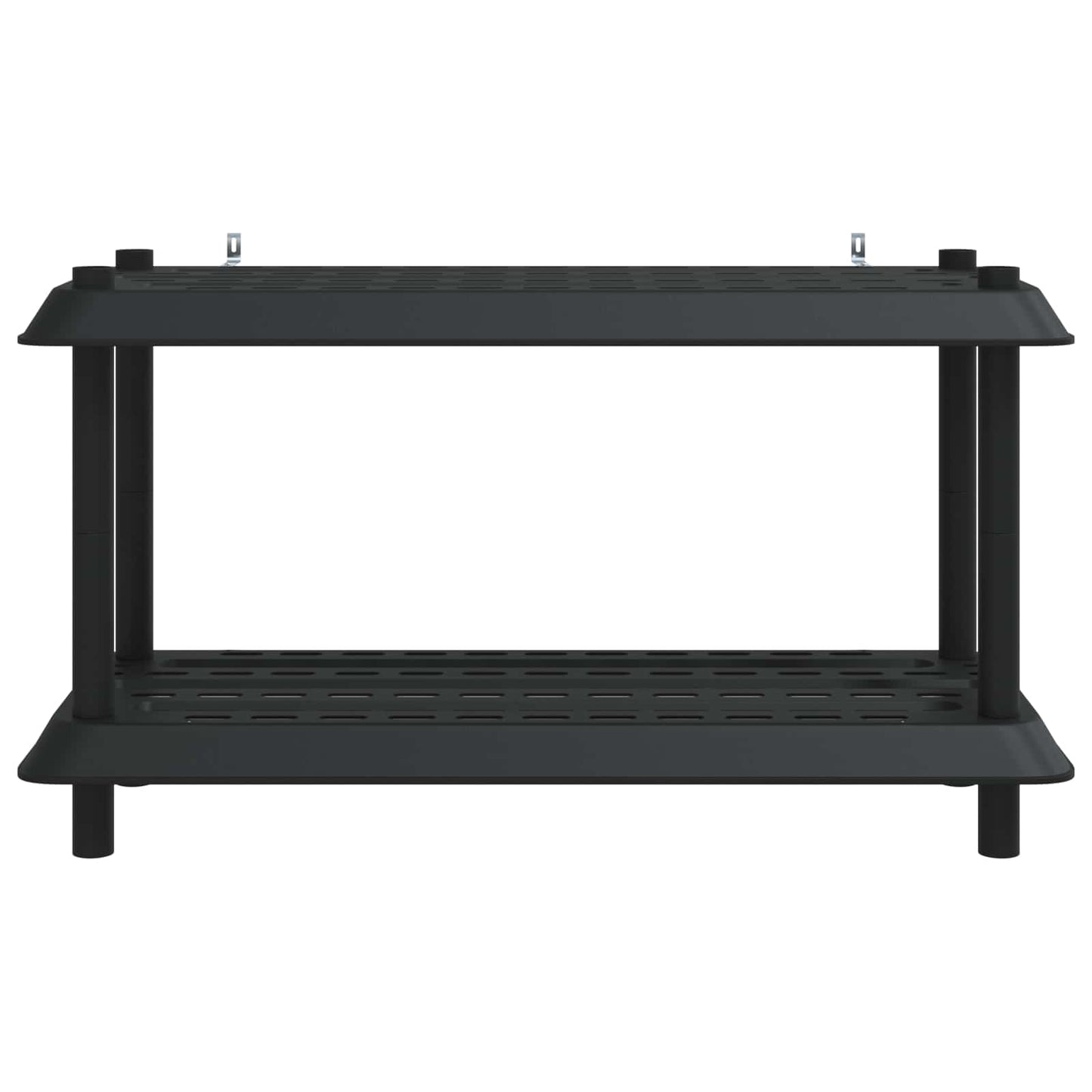 Unità di scaffalatura 2 livelli 100 x 40 x 55,5 cm PP Antracite | homemem39