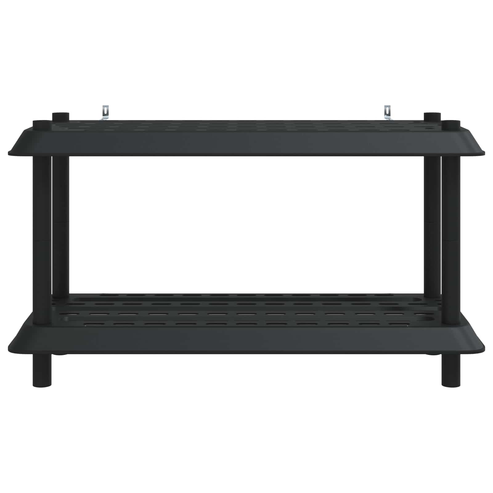 Unità di scaffalatura 2 livelli 100 x 40 x 55,5 cm PP Antracite | homemem39