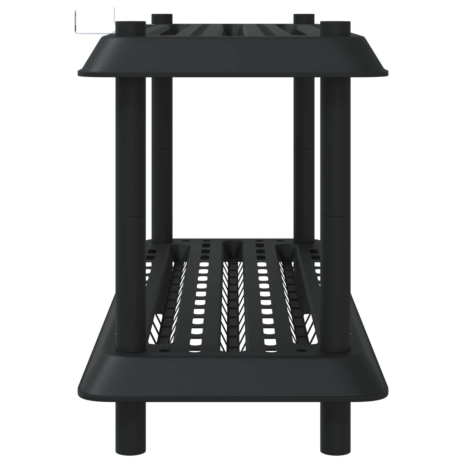 Unità di scaffalatura 2 livelli 100 x 40 x 55,5 cm PP Antracite | homemem39