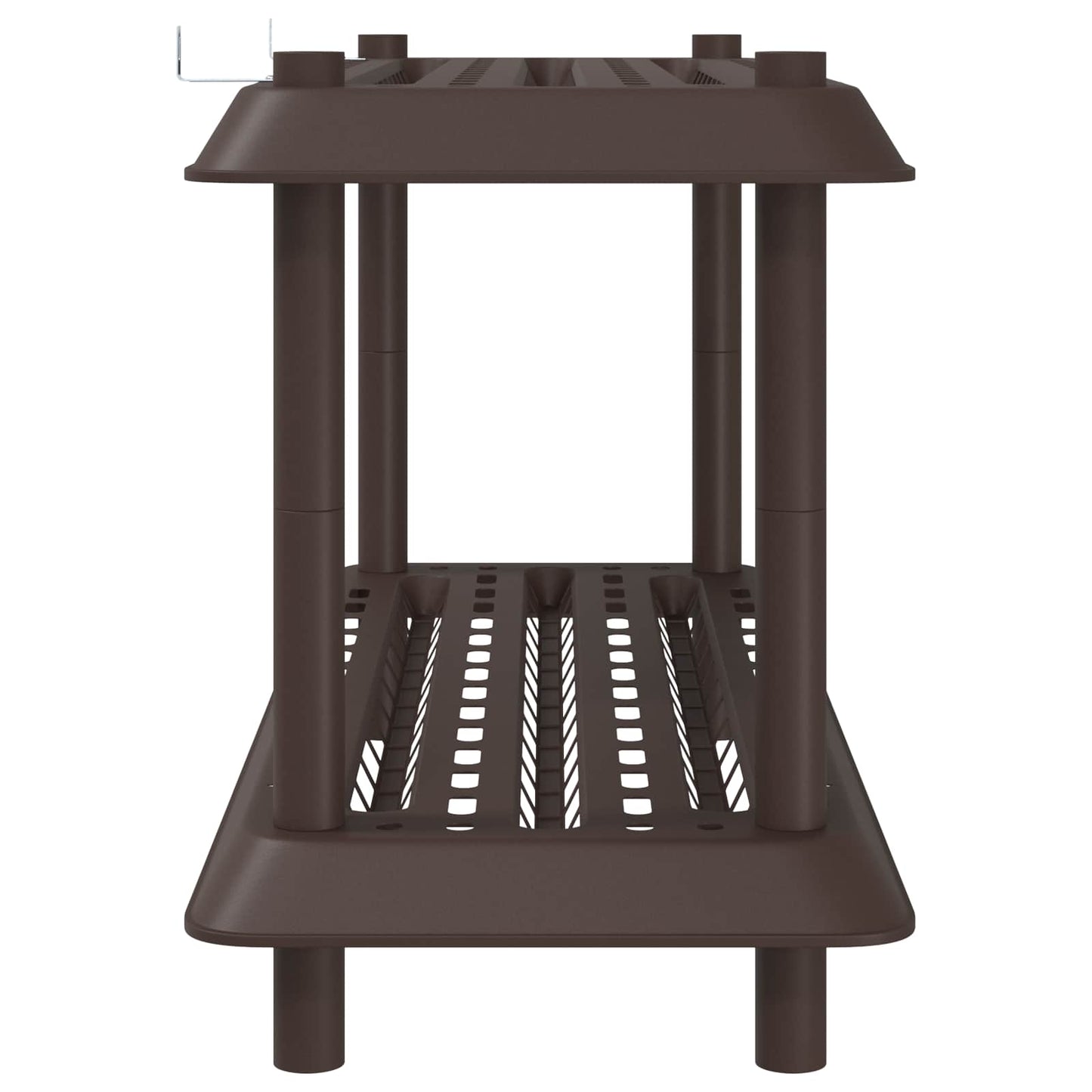 Unità di scaffalatura 2 livelli 100 x 40 x 55,5 cm PP Marrone | homemem39