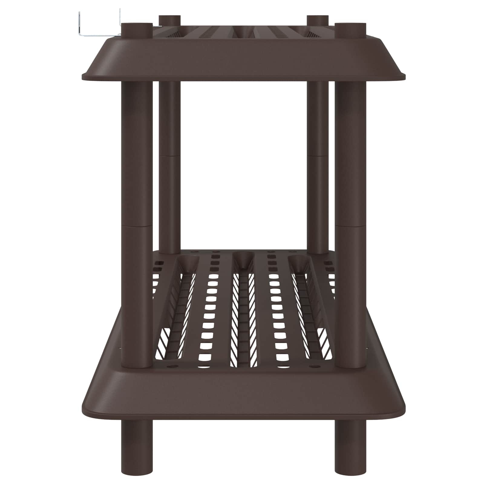 Unità di scaffalatura 2 livelli 100 x 40 x 55,5 cm PP Marrone | homemem39