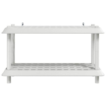 Unità di scaffalatura 2 livelli 100 x 40 x 55,5 cm PP Bianco | homemem39