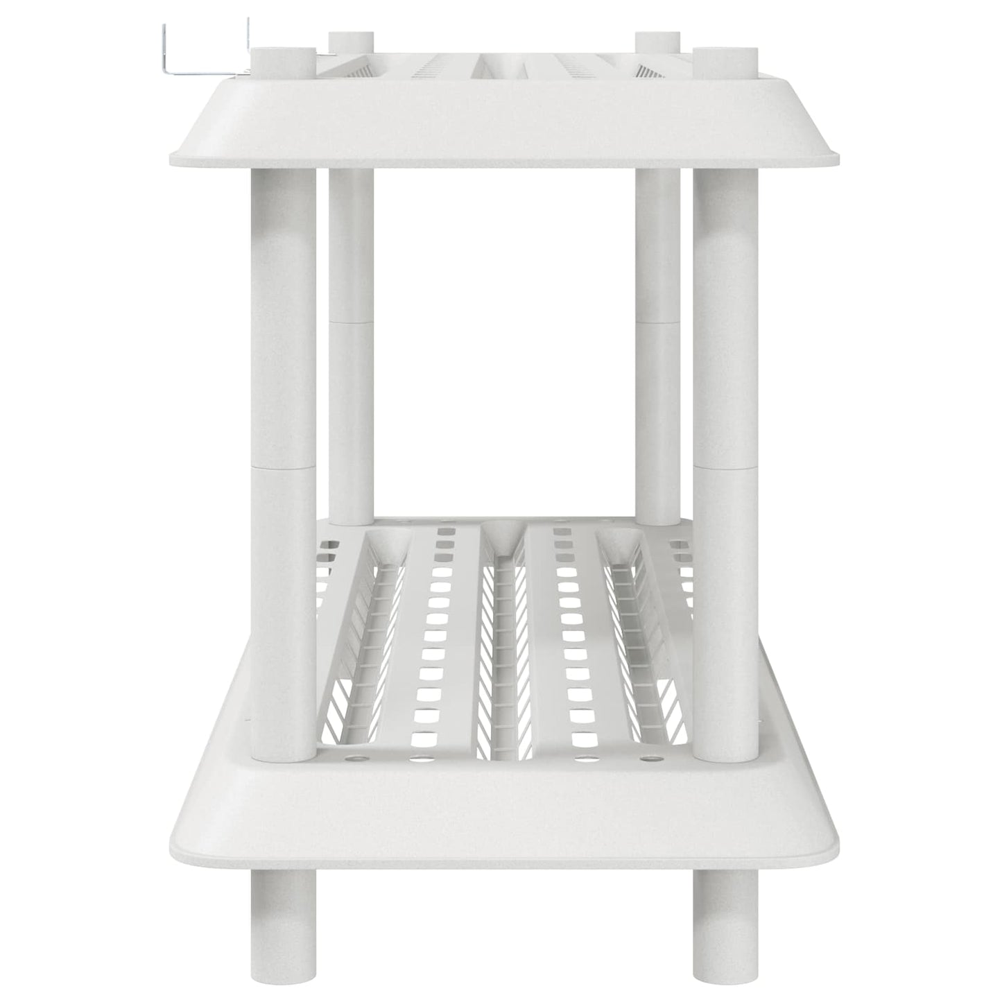 Unità di scaffalatura 2 livelli 100 x 40 x 55,5 cm PP Bianco | homemem39
