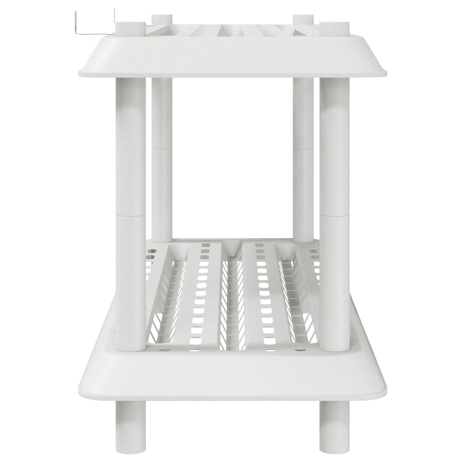 Unità di scaffalatura 2 livelli 100 x 40 x 55,5 cm PP Bianco | homemem39