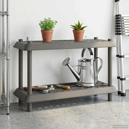 Unità di scaffalatura 2 livelli 100 x 40 x 55,5 cm PP | homemem39