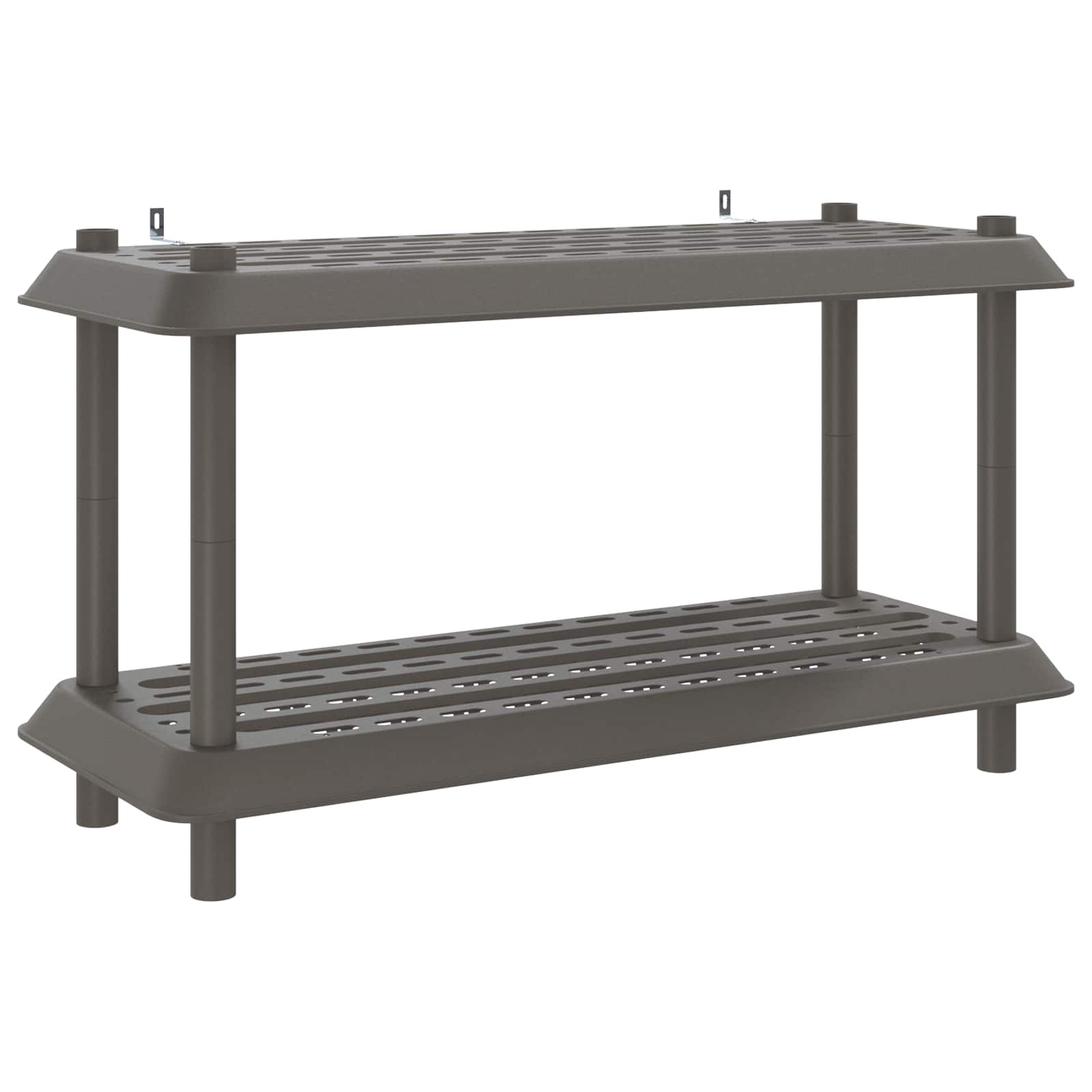Unità di scaffalatura 2 livelli 100 x 40 x 55,5 cm PP | homemem39