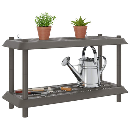 Unità di scaffalatura 2 livelli 100 x 40 x 55,5 cm PP | homemem39