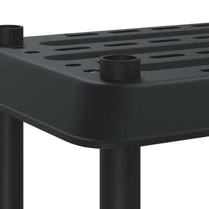 Unità di scaffalatura 3 livelli 100 x 40 x 96 cm PP Antracite | homemem39